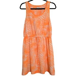GAP Orange Sleeveless Tropical Dress Size Small Lined